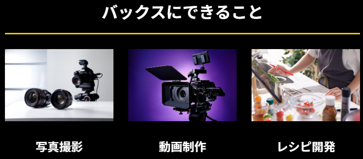 バックスにできること